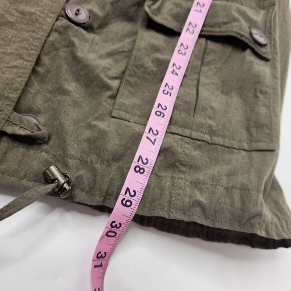 Francescas Alya Women's Size XL Utility Jacket Green Hooded - Picture 10 of 10
